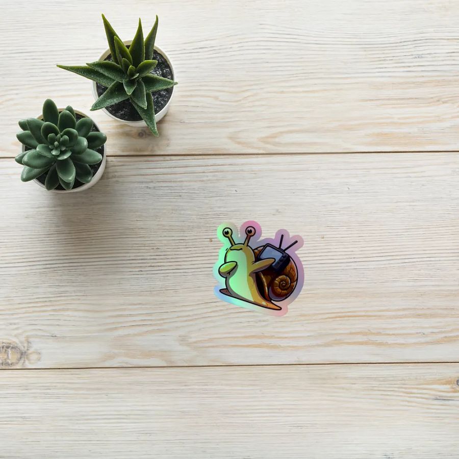 Snail TV Holographic Sticker Sheet product image (10)
