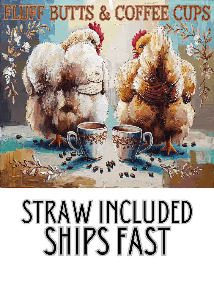 Chicken Fluff Butts & Coffee Cups Stainless Steel Tumbler product image (7)