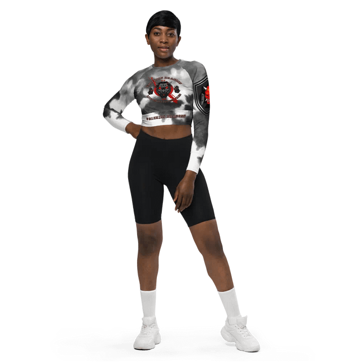 women oni crop top long sleeve (RAIN CLOUD) product image (1)