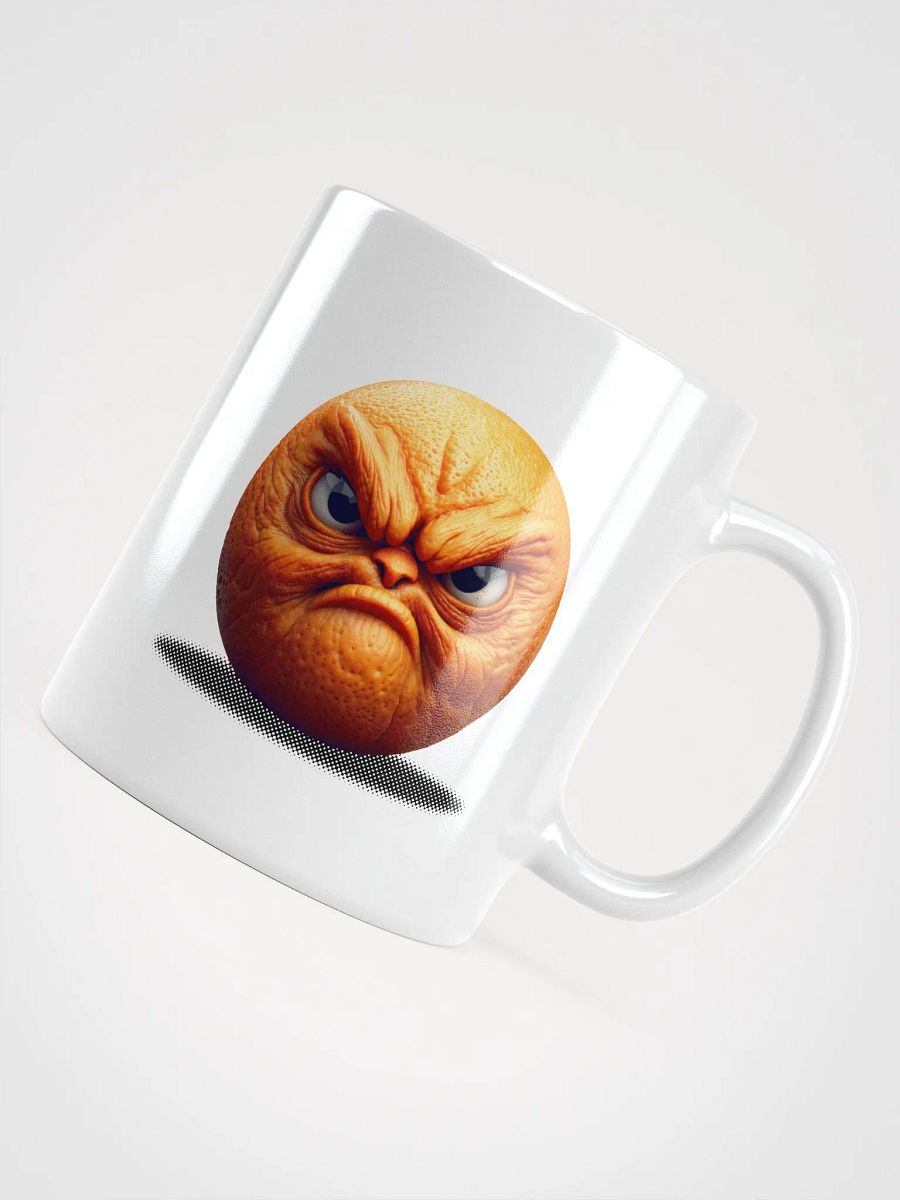 Sour Citrus - the Angry Orange. White Glossy Mug product image (12)