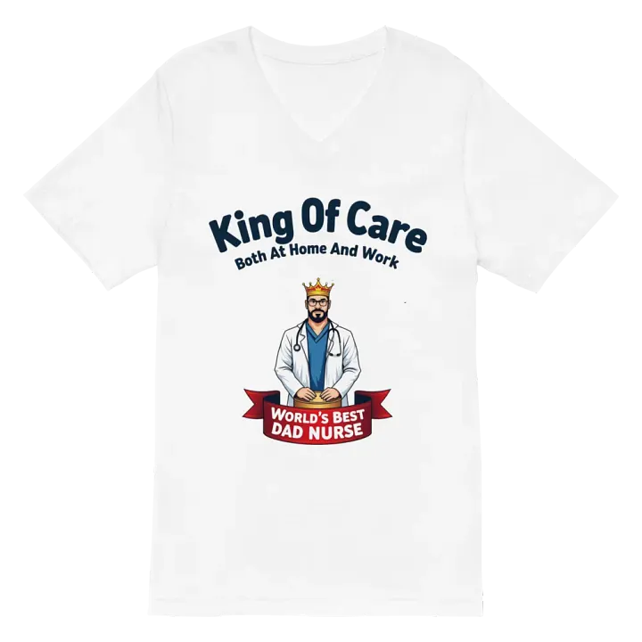 King Of Care V-Neck Tee product image (2)