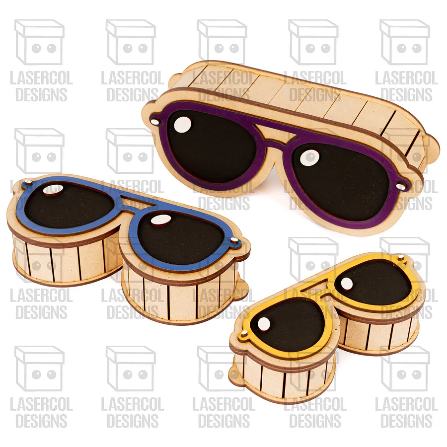 Glasses Shaped Boxes Bundle Set 1 & 2 - Laser Cut Files product image (8)