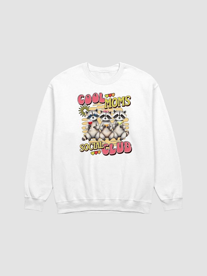 Cool Moms Social Club Raccoon Crewneck Sweatshirt product image (23)