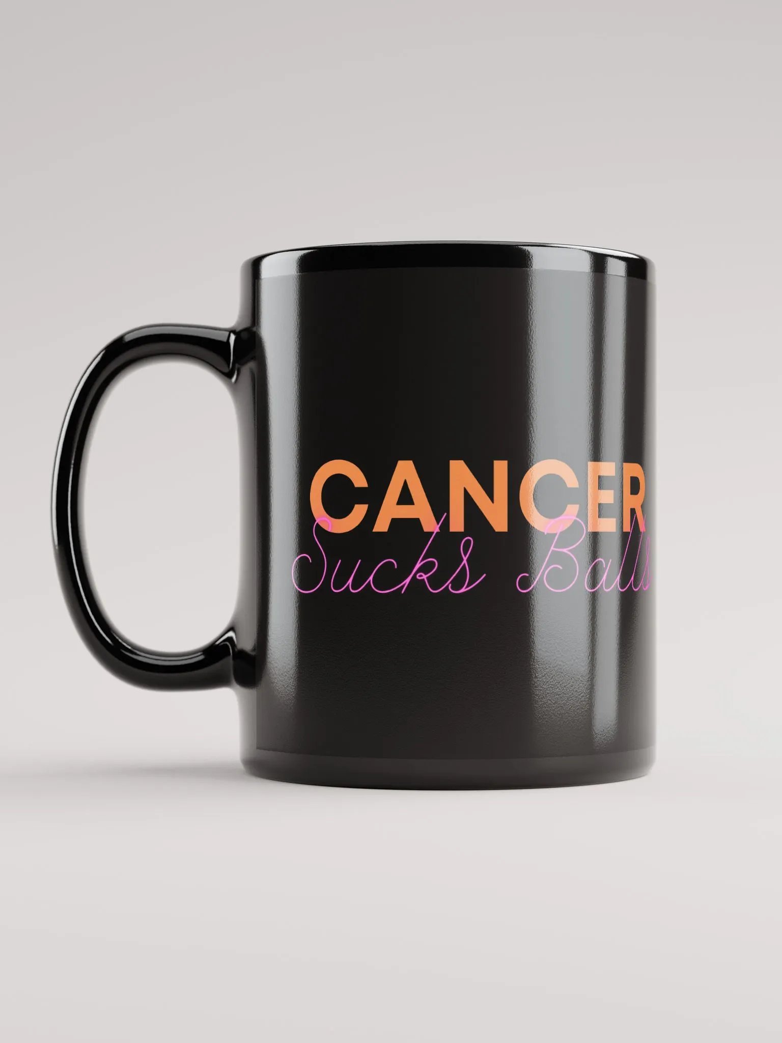 Cancer Sucks Balls - Black Mug product image (11)