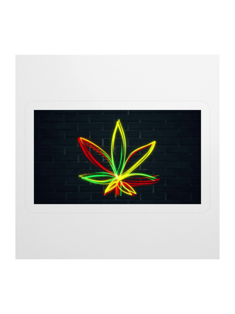 Weed Leaf Kiss Cut Sticker product image (2)