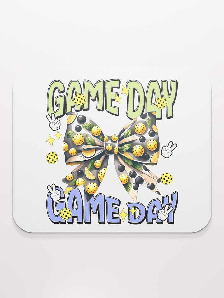 Game Day Bow Pickleball Mouse Pad product image (2)