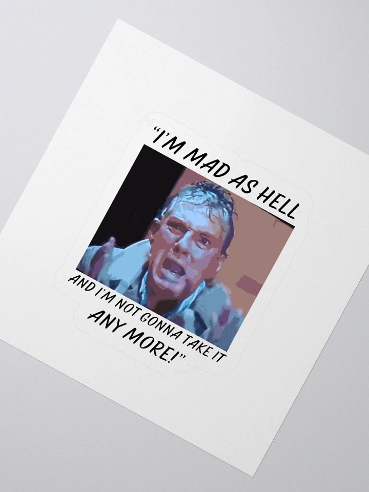 MAD AS HELL STICKER product image (2)