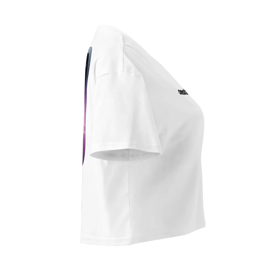 Universal Elegant Droid Women's White Crop Top product image (3)