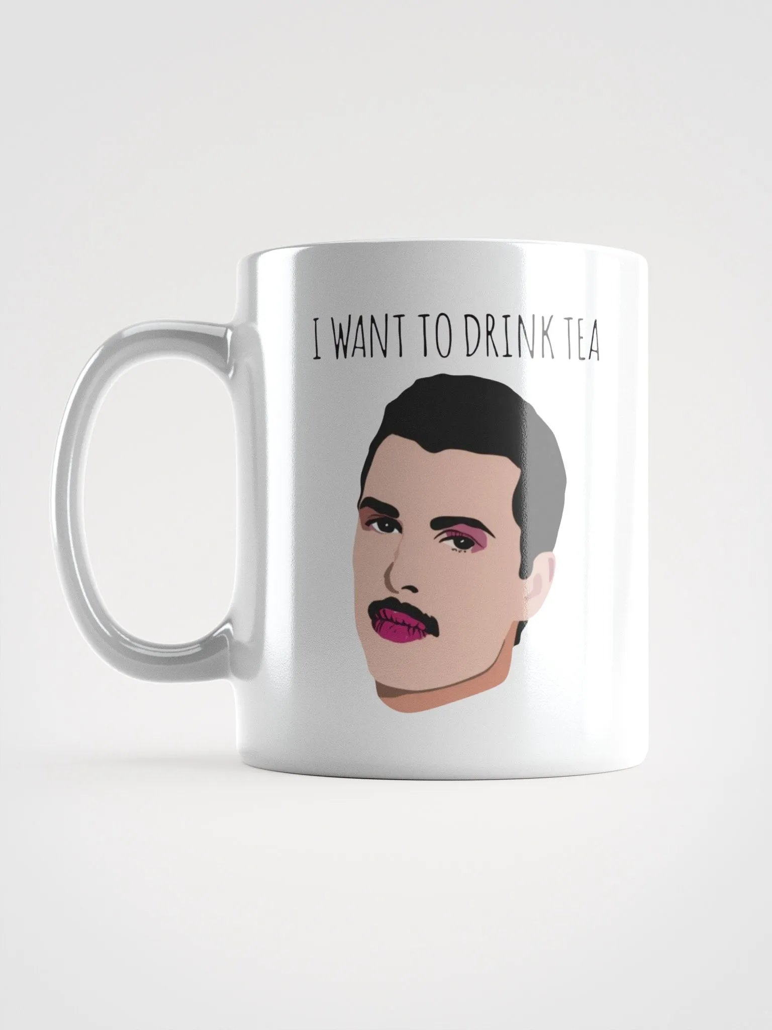 Eccentric Faces White Glossy Mug product image (18)