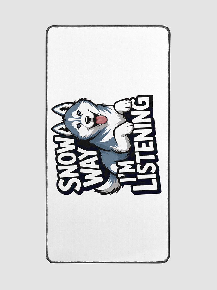Snow Way Husky Desk Mat product image (2)