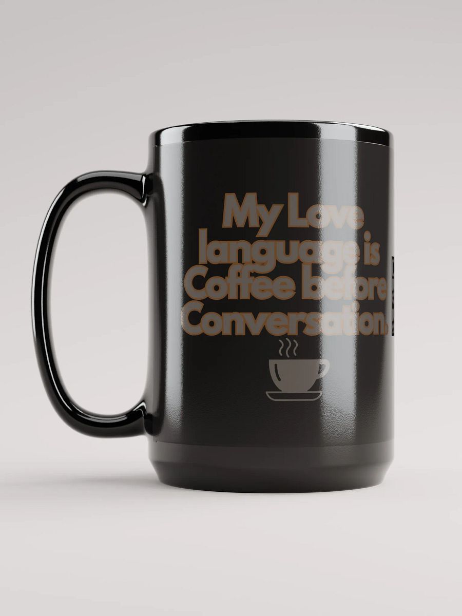 Cellar 8T Coffee - Love Language - Gloss Black Mug product image (6)