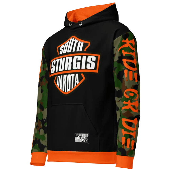 Sturgis Orange Camoflauge Hoodie product image (2)