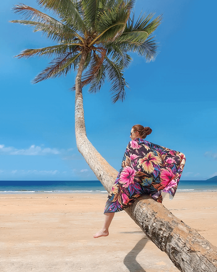 Beach Towel - Hibiscus & Butterflies / Multi-color product image (3)