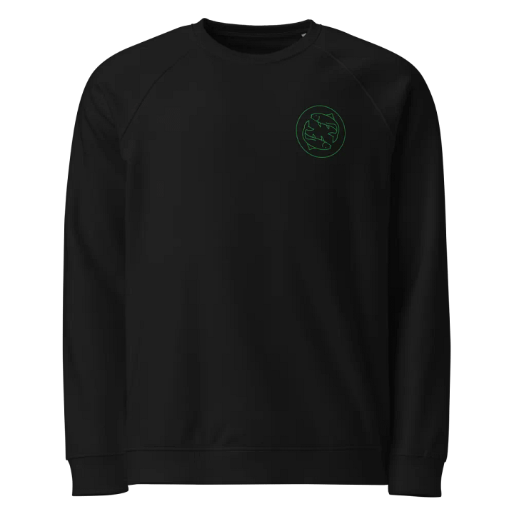 Green Pisces Circle Unisex Organic Sweatshirt product image (7)