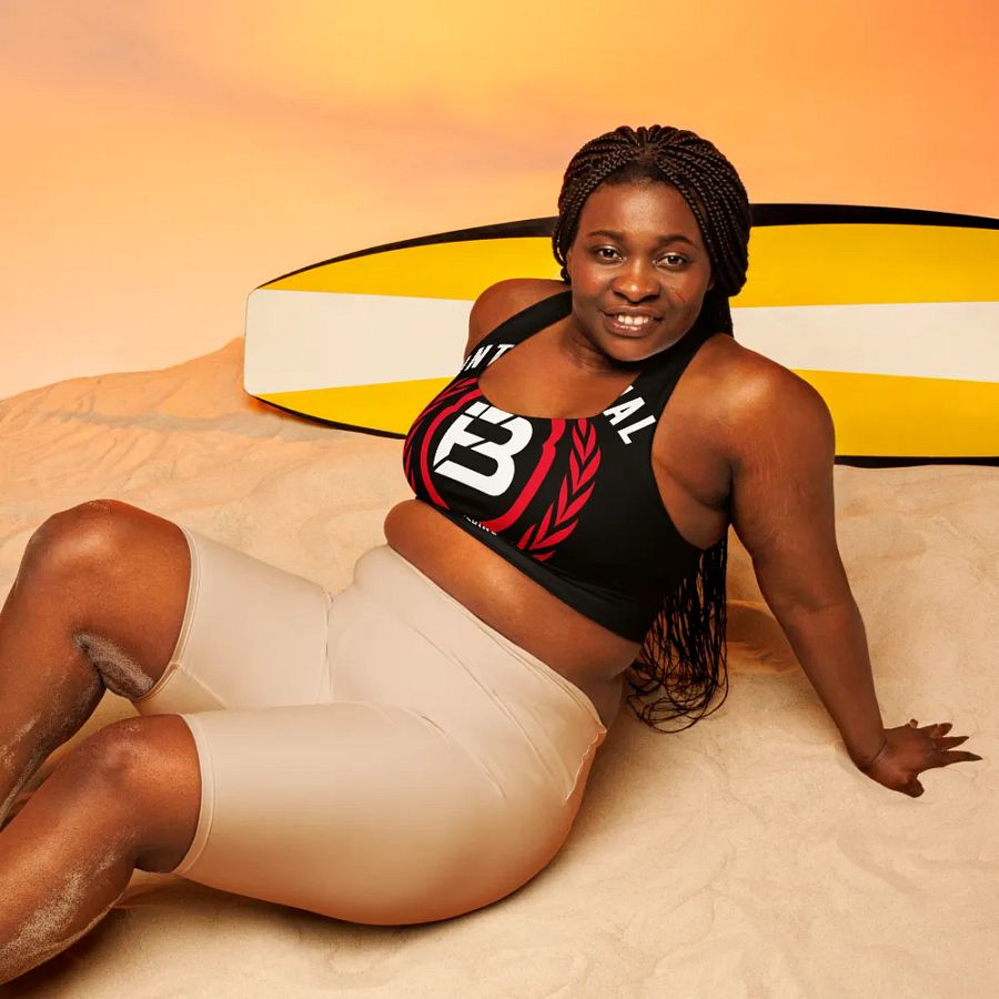 IFBNewsfeed.Org's All-Over Print Longline Sports Bra product image (6)