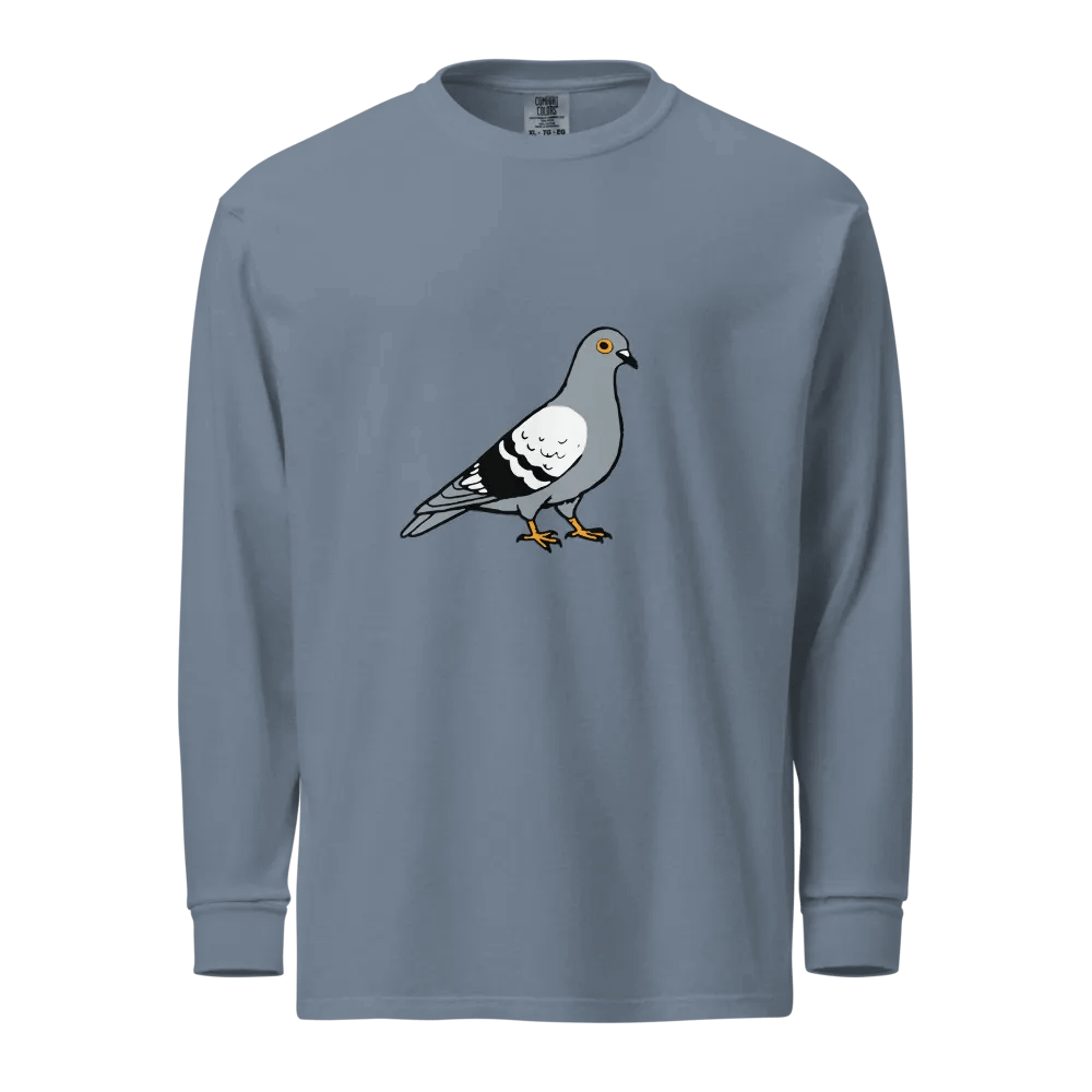 Pigeon Illustration Long Sleeve Shirt product image (5)