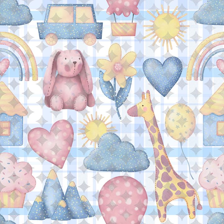 Joy and Wonder Plaid Seamless Pattern product image (1)