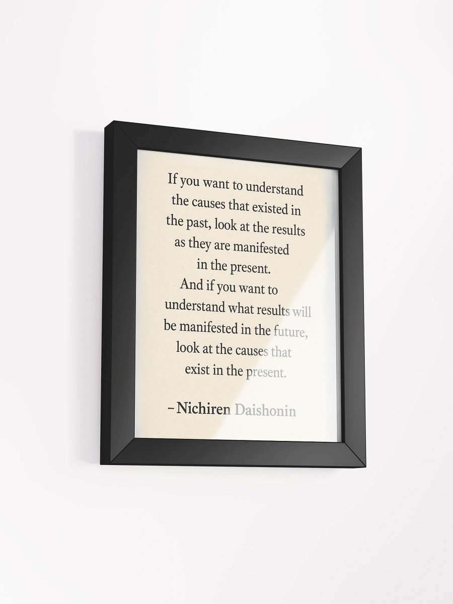 Nichiren Daishonin Quote – Framed Poster for Daily Inspiration product image (19)