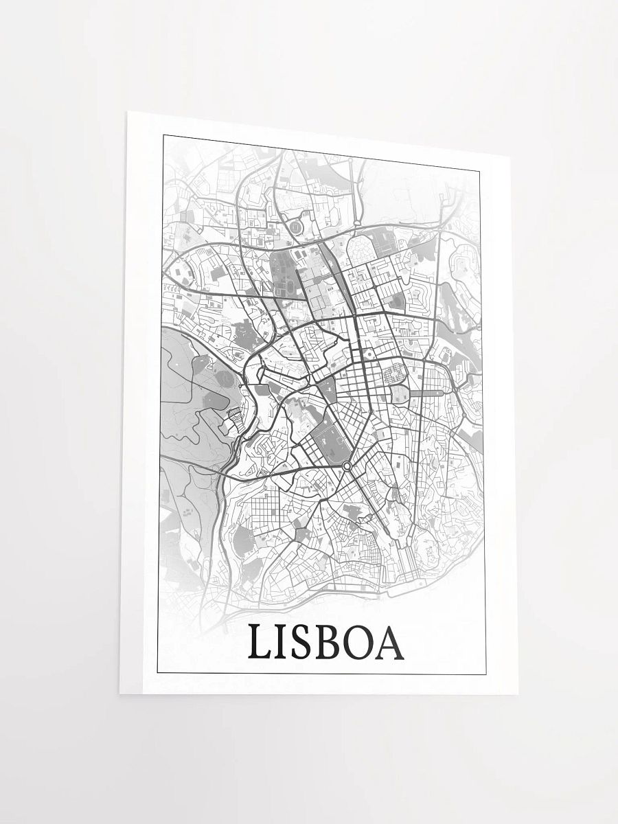 Lisboa, Portugal, city map print product image (11)