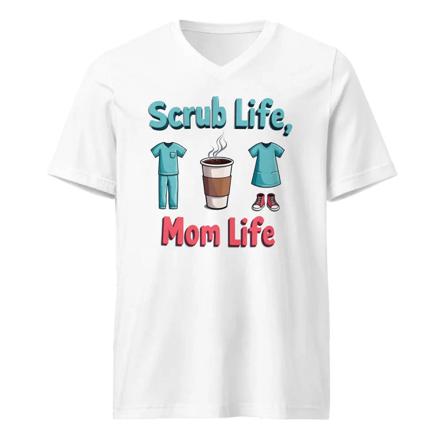 Scrub Life, Mom Life V-Neck Tee product image (5)
