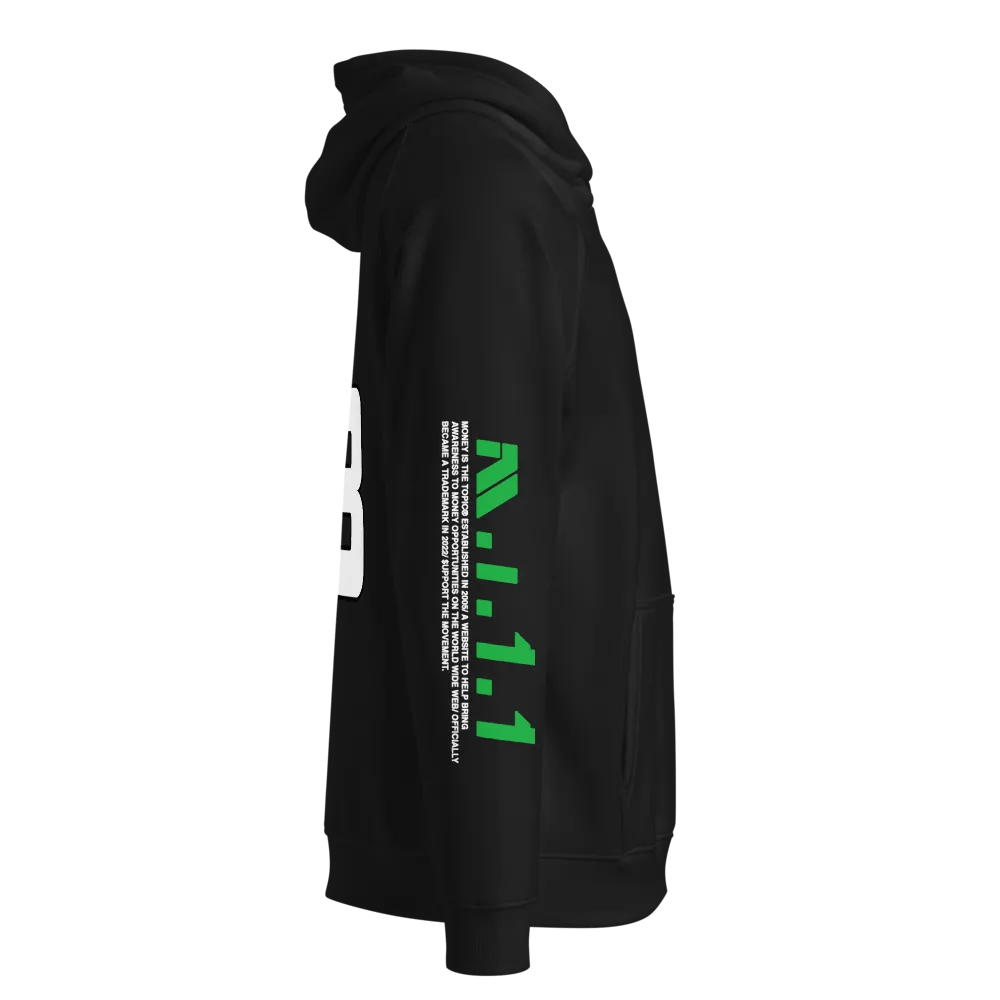 MONEY IS THE TOPIC™ BOXED LOGO HOODIE UNISEX 2.0 product image (6)