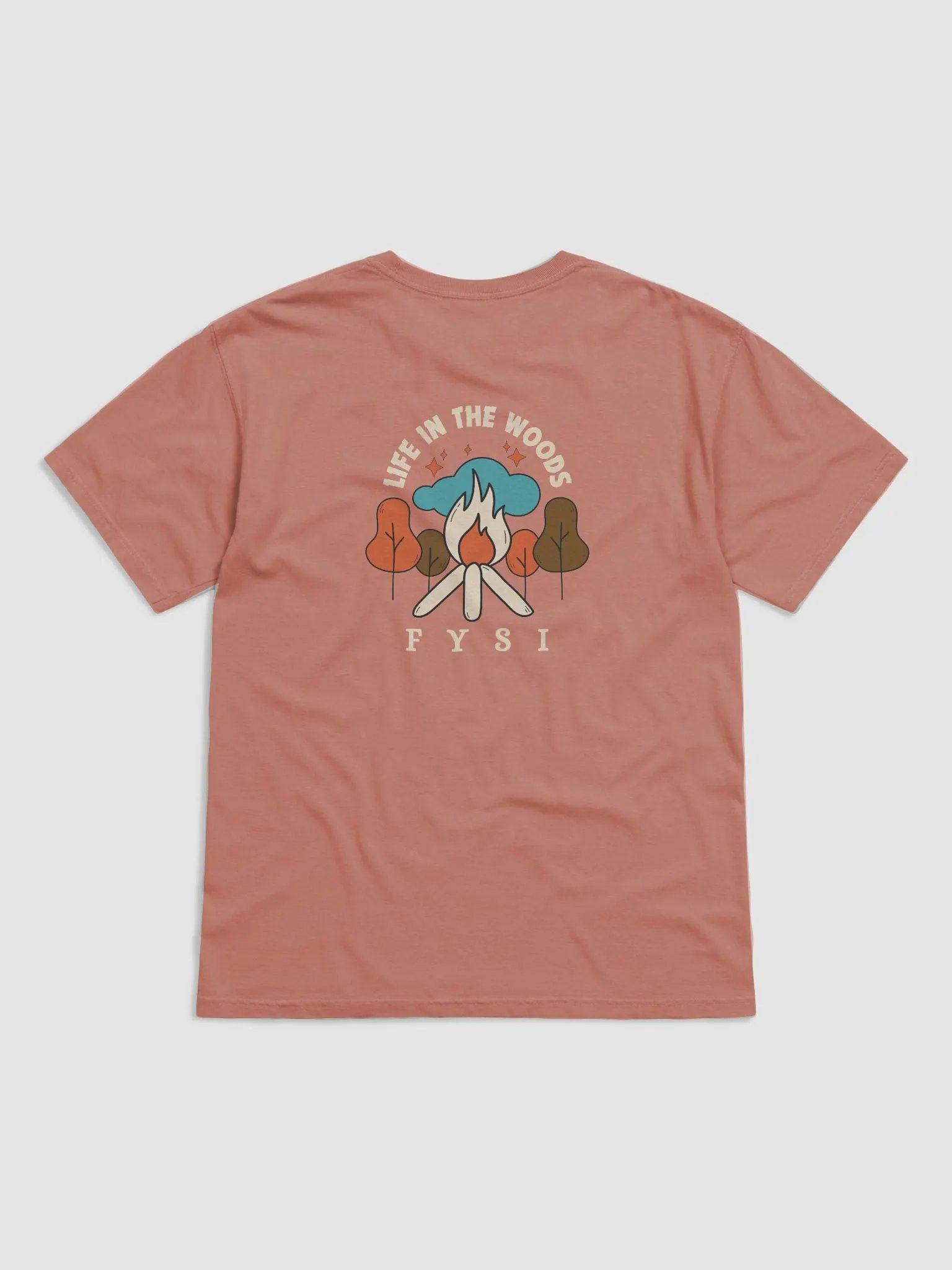 Life in the woods comfort colors organic cotton t-shirt product image (10)