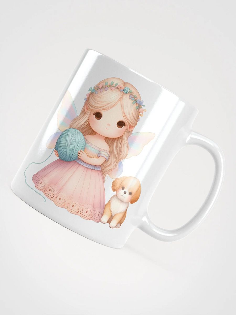 Yarn and Dogs Lover Mug 11oz 15oz Mug Cup for Yarn Lover Crochet Addict Knitting Lover product image (4)