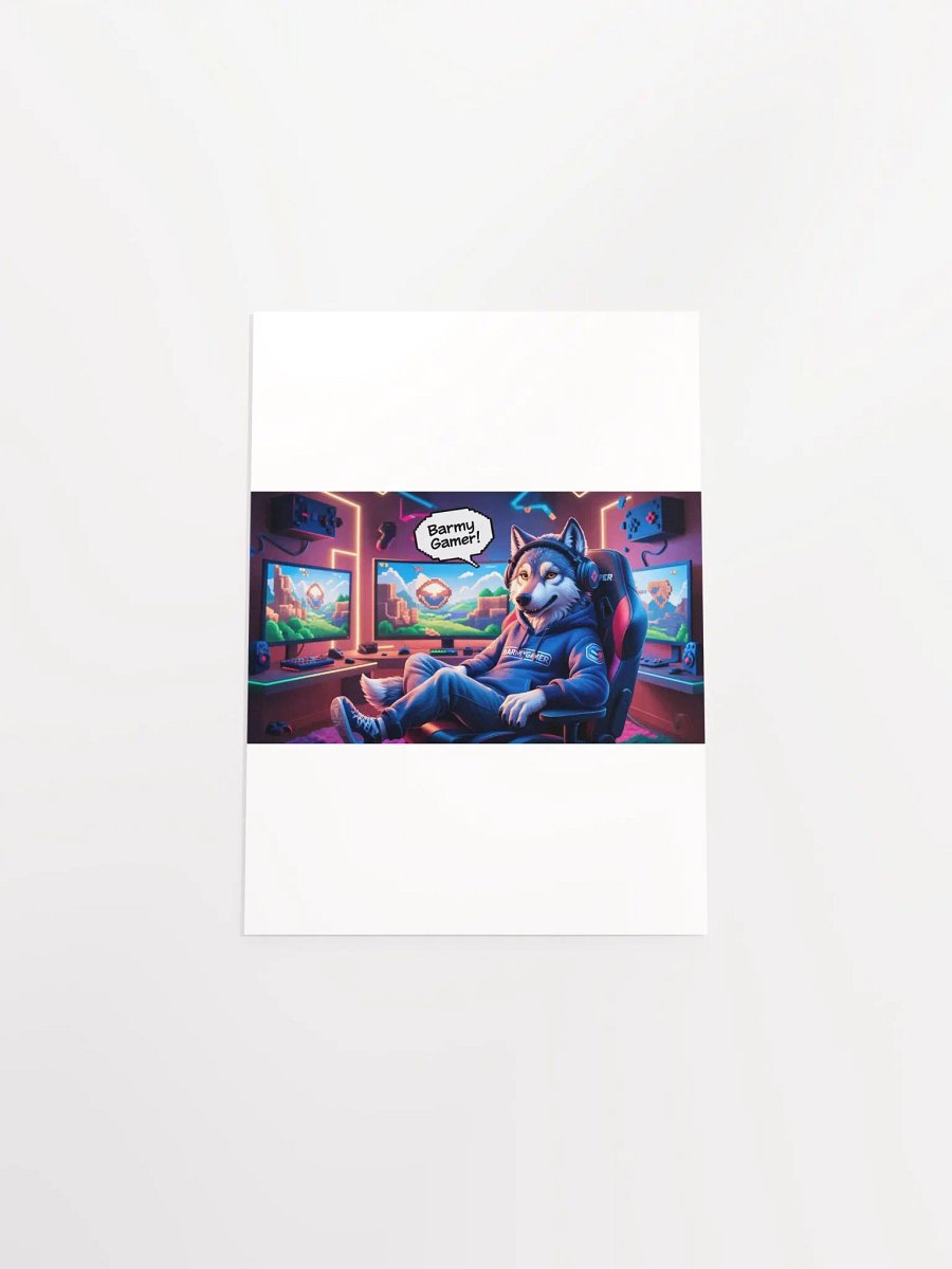 Barmy Gamer Anthro Wolf Poster product image (4)