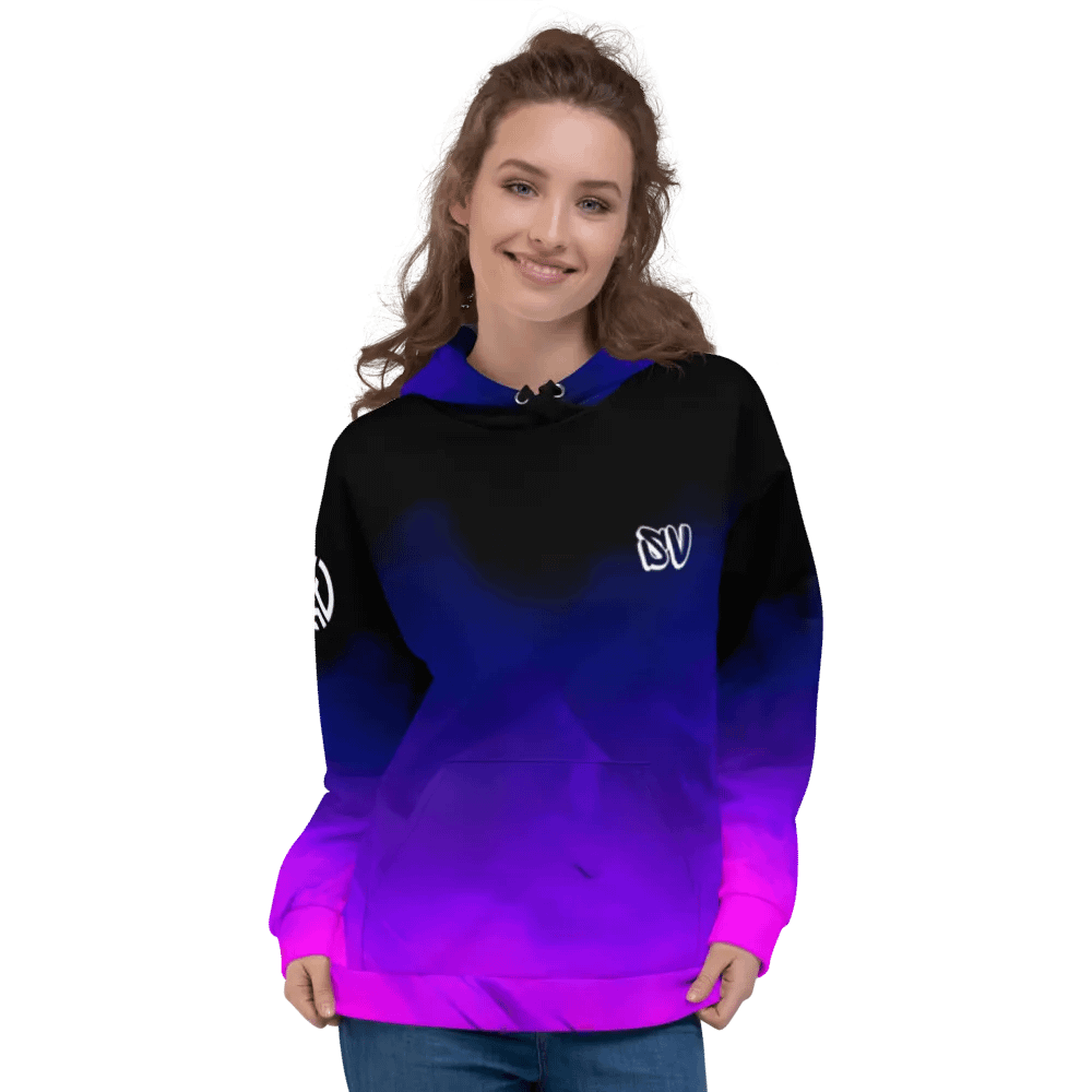 STRAIGHT VIBIN TROLLDAMORT TOJI WORM JJK NEON COLOR FADE HOODIE product image (3)