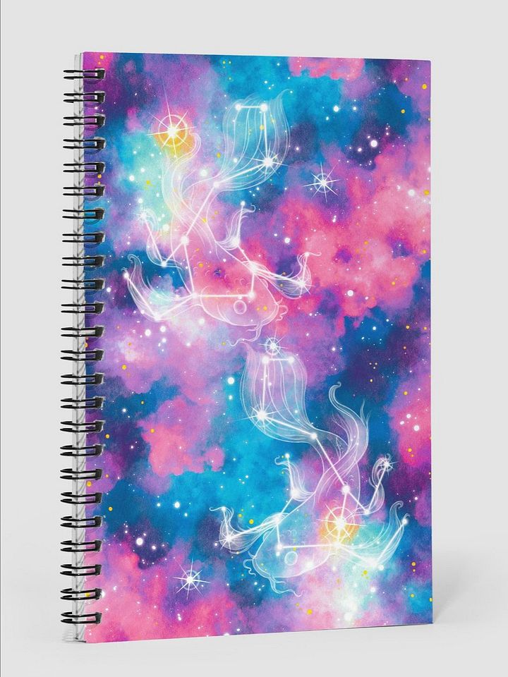 Cotton Candy Galaxy - Twin Galaxy Koi Constellation Notebook product image (1)