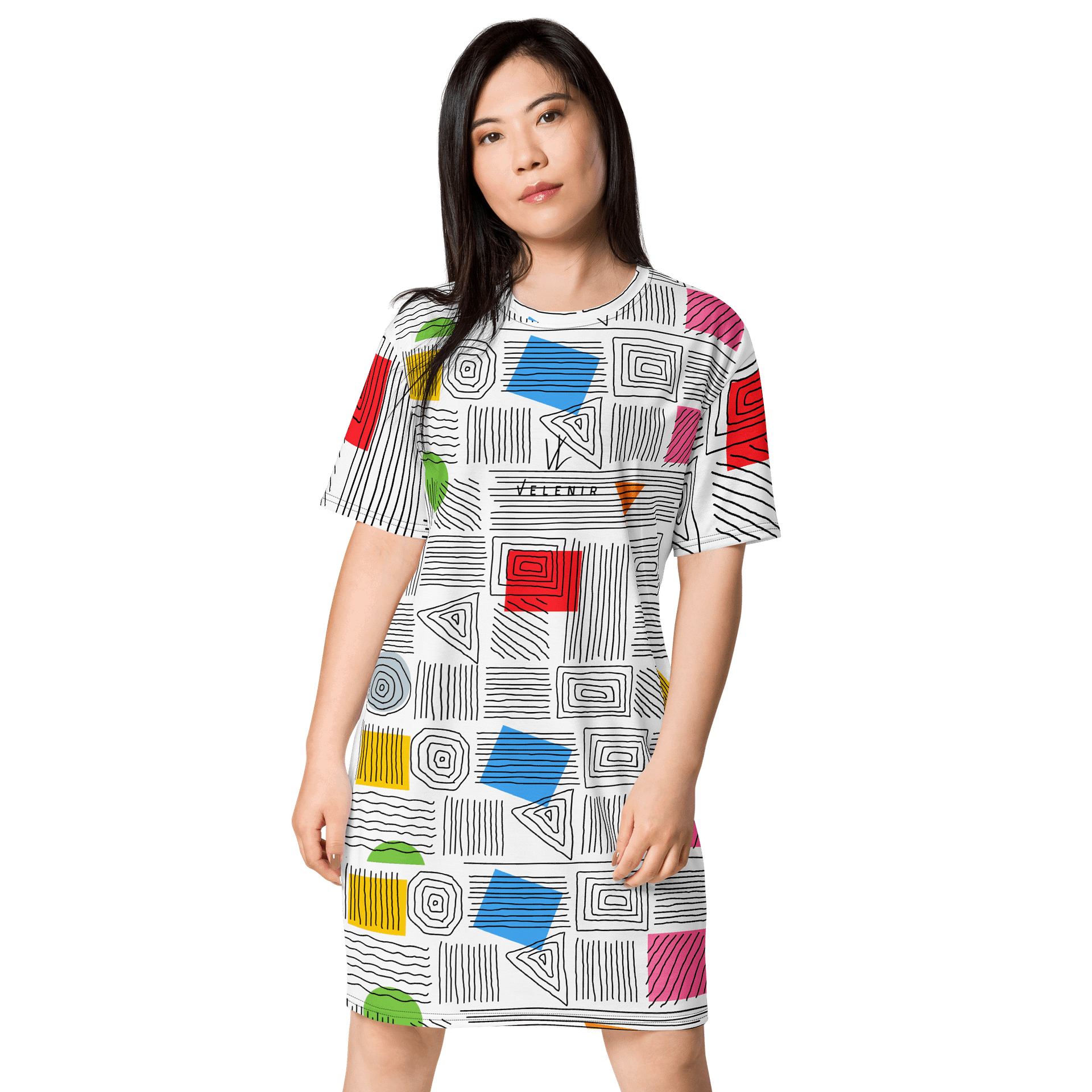 Velenir Art Work Women T-Shirt Dress product image (1)