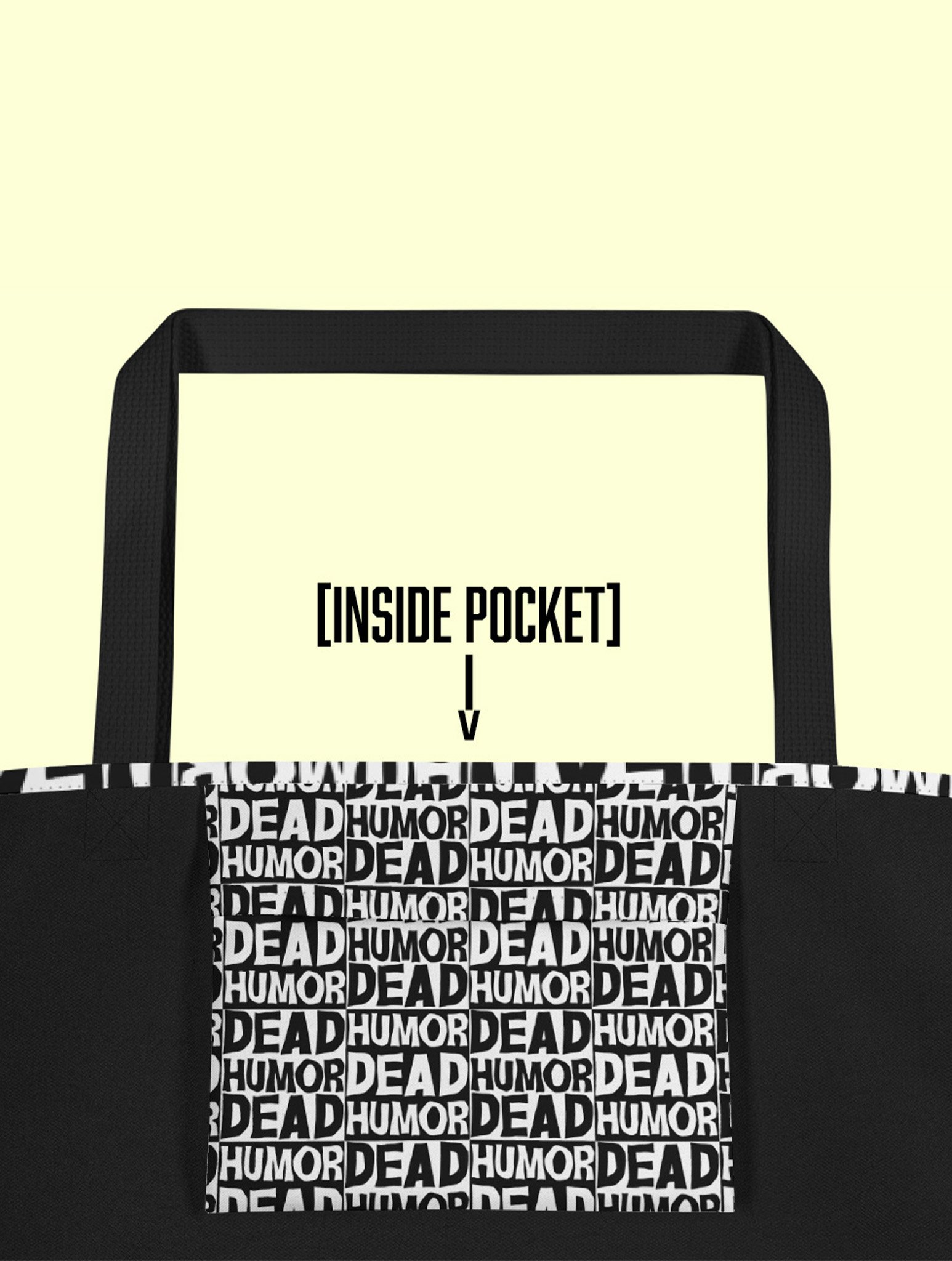 Dead Humor Checkerboard Print Tote Bag product image (4)