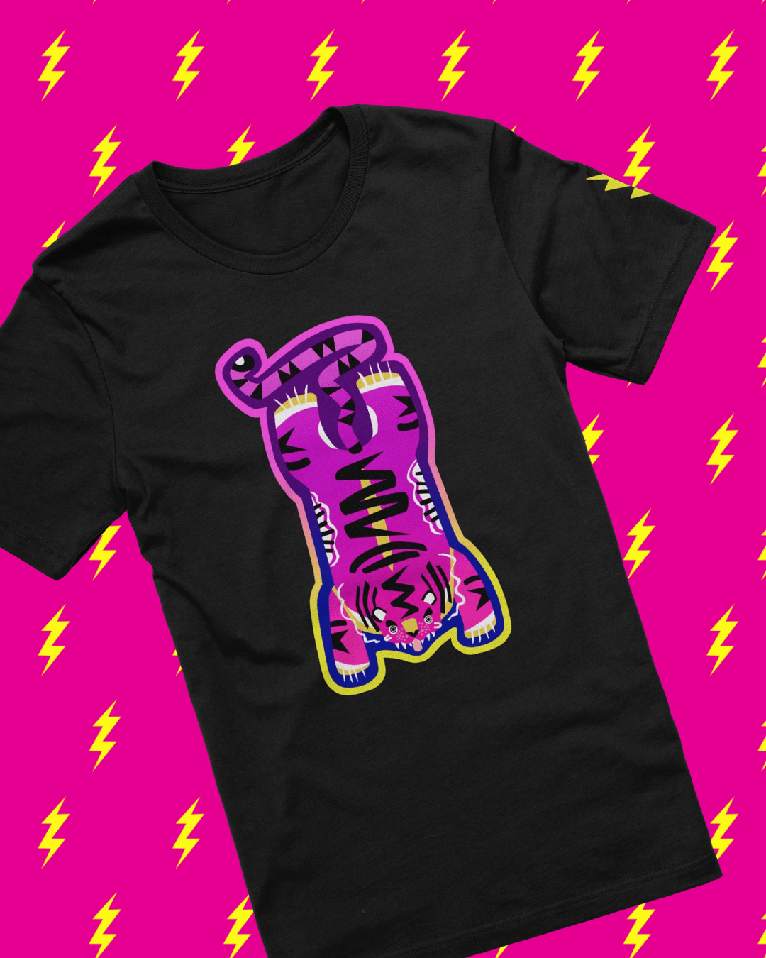 Purple and Yellow Tiger - T-Shirt product image (1)