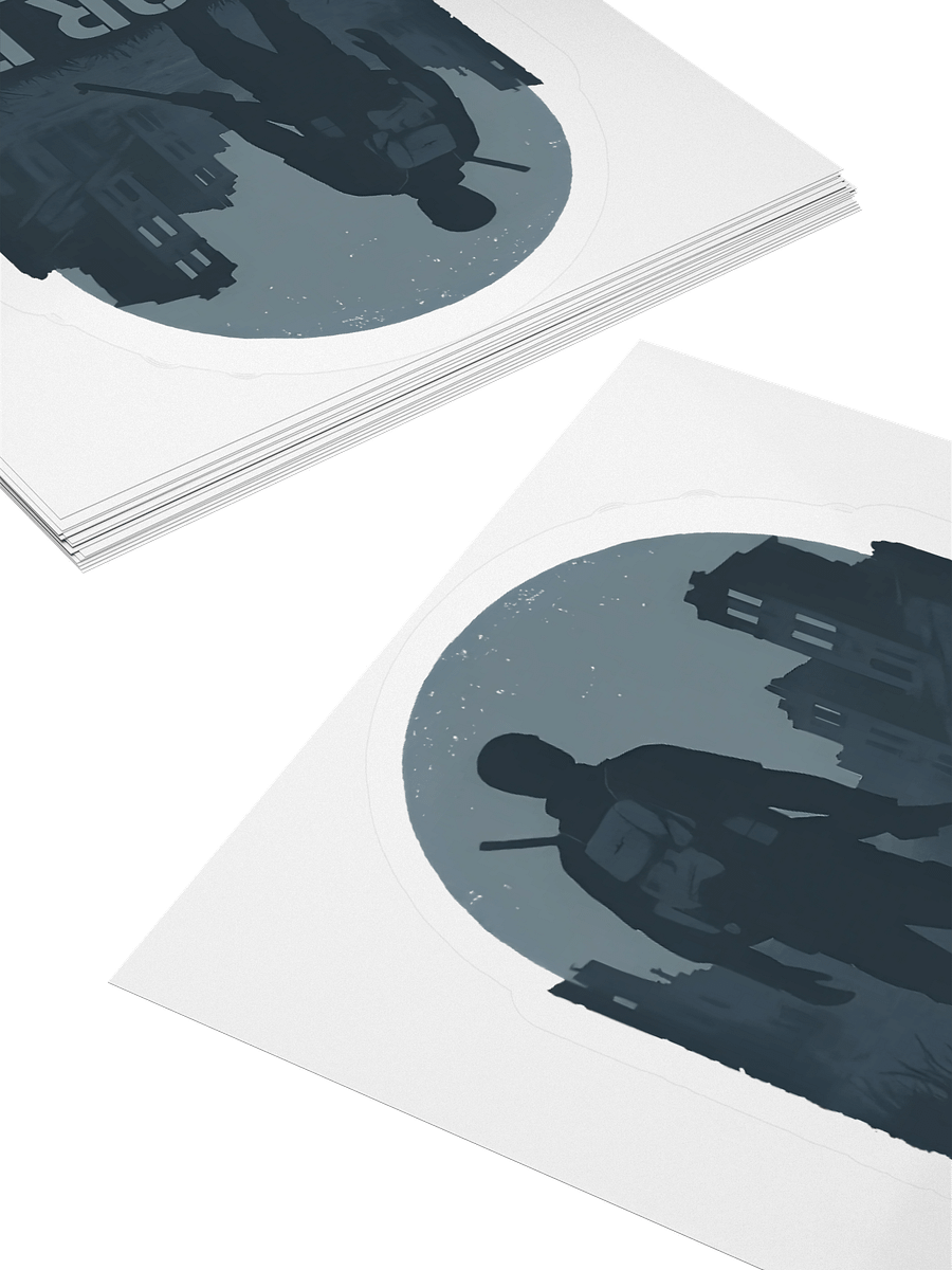 Survivalist Silhouette Kiss Cut Stickers product image (7)