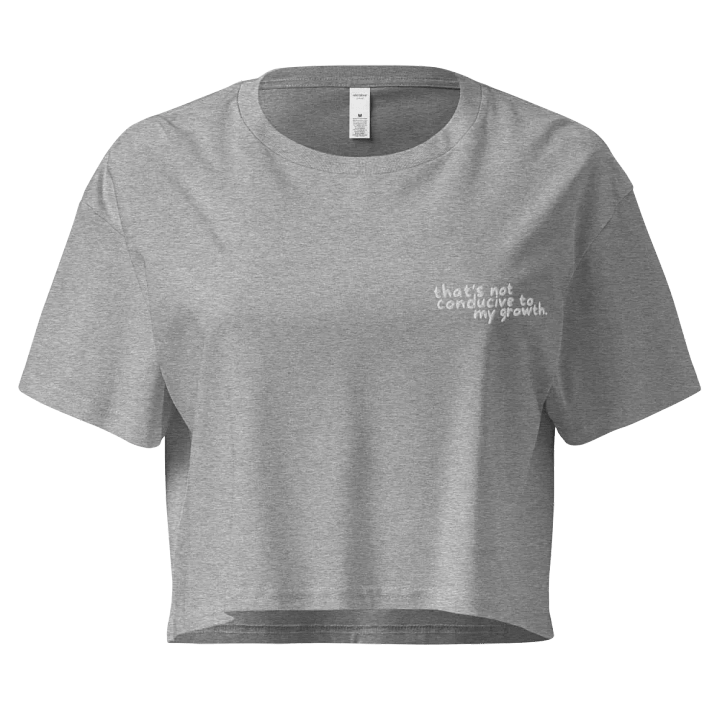 Conducive Cropped Tee (Embroidered) product image (1)