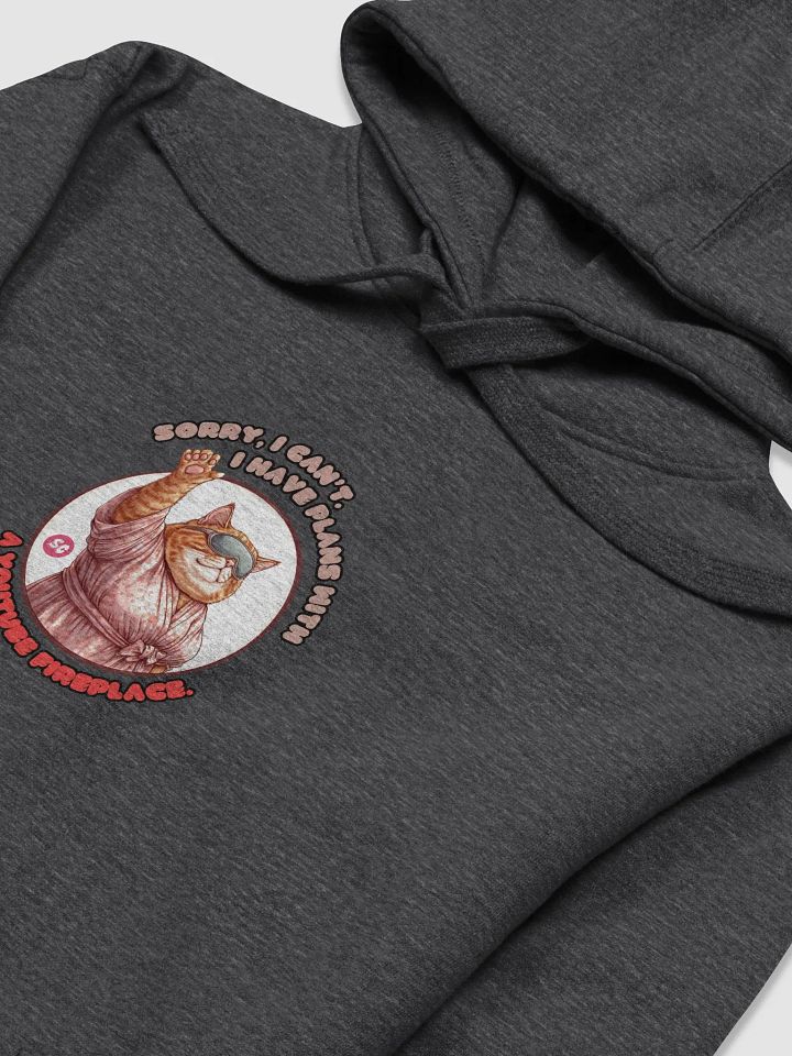 Cozy Cat - Sorry, I can't. I Have Plans With a YouTube Fireplace | Hoodie product image (2)