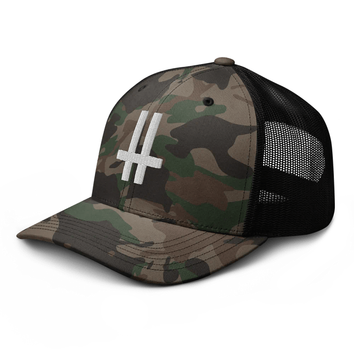 Classic Logo Camo Trucker Hat product image (1)