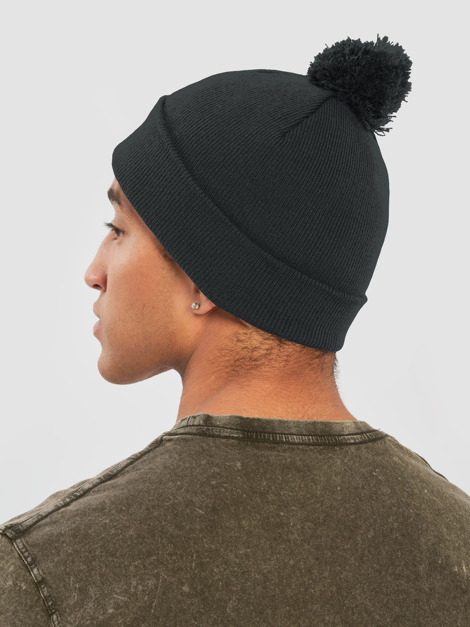 Photo showing Beechfield Pom-Pom Beanie