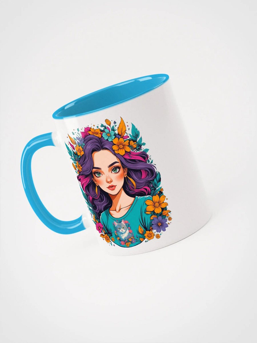 Bloomcore Flower Girl - Ceramic Mug with Color Inside - v2 product image (3)