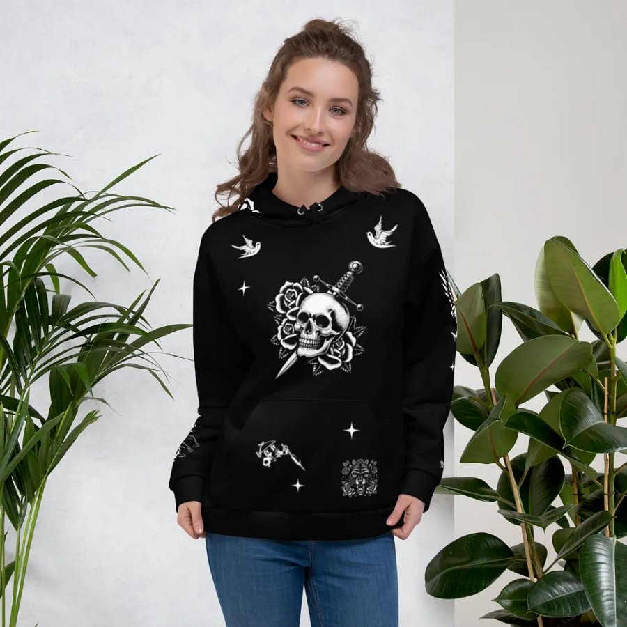 FOYO Old School tattoo prints Hoddie product image (4)