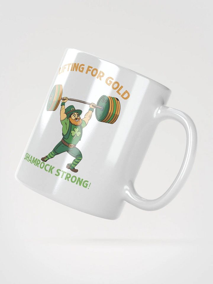Lifting for Gold Shamrock Strong Leprechaun Mug product image (4)