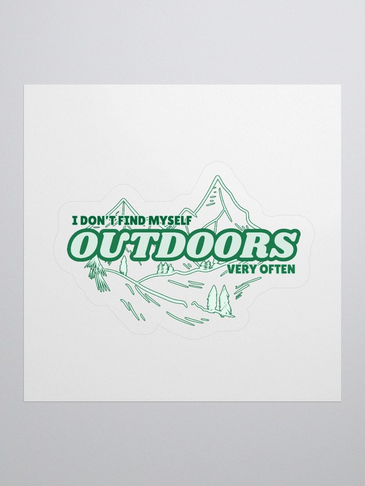 "Outdoors" Sticker product image (1)