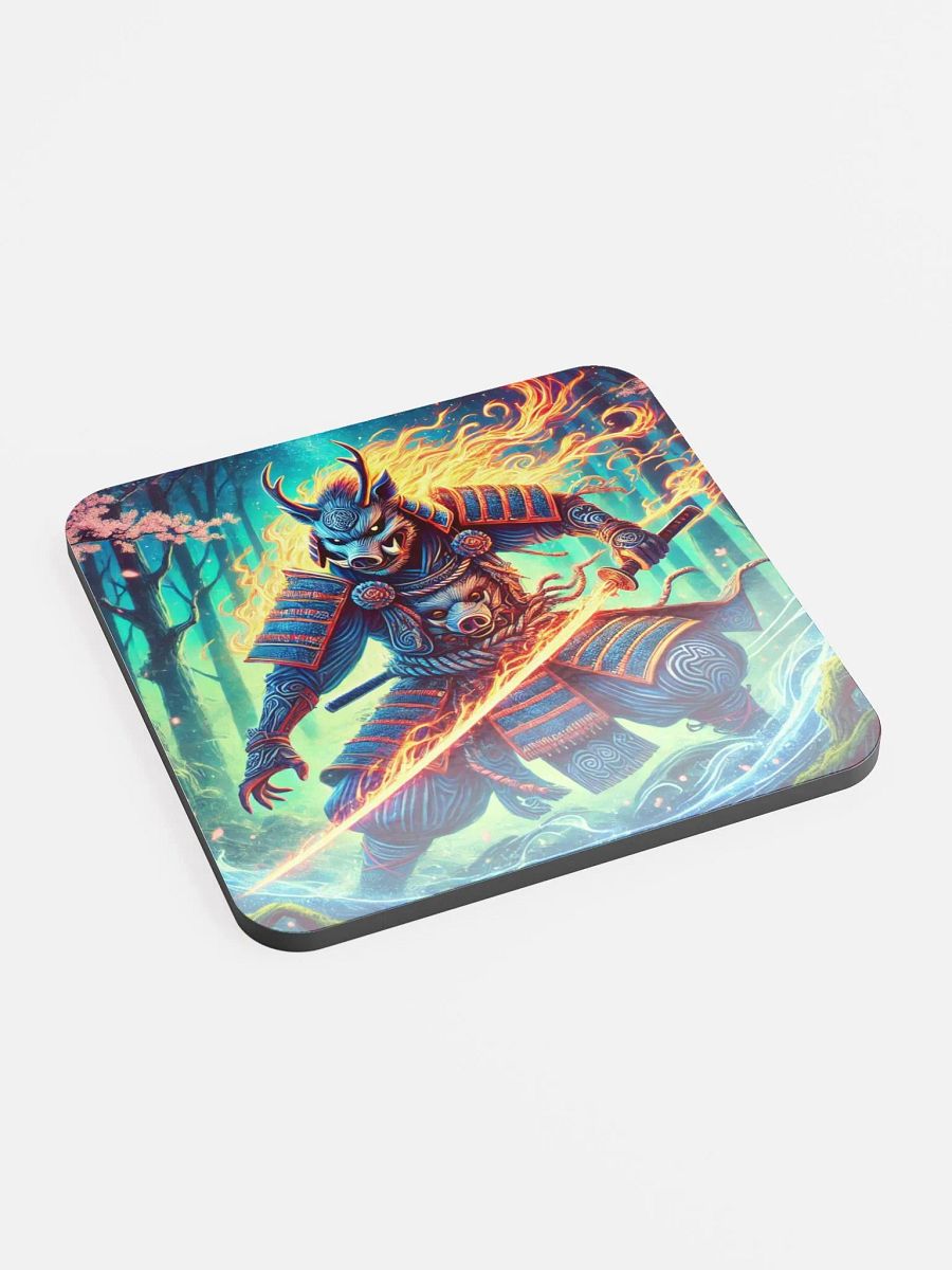 Samurai Boar Glow-in-the-Dark Coaster Set product image (2)