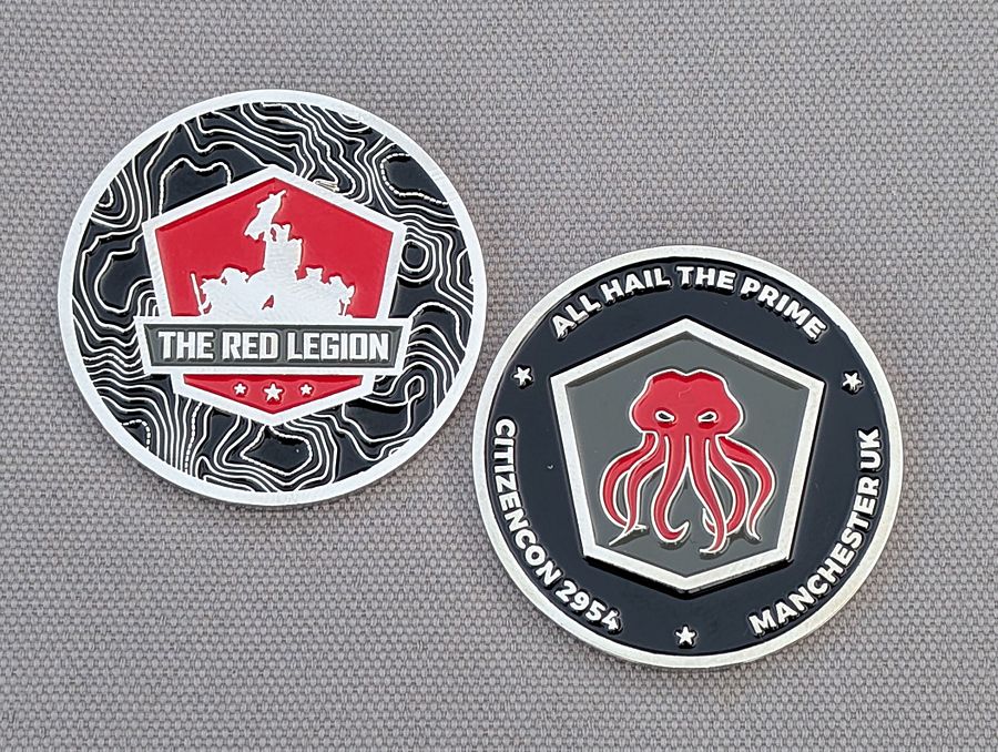 The Red Legion CitizenCon 2954 Challenge Coin product image (1)