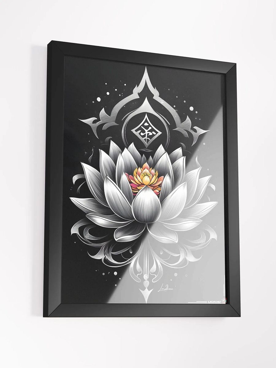 Lotus Zen Blossom : Framed Artistic Poster product image (3)