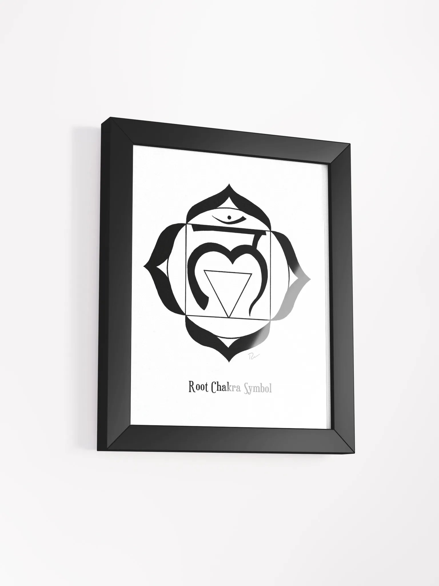 Root Chakra Symbol Framed Art product image (11)