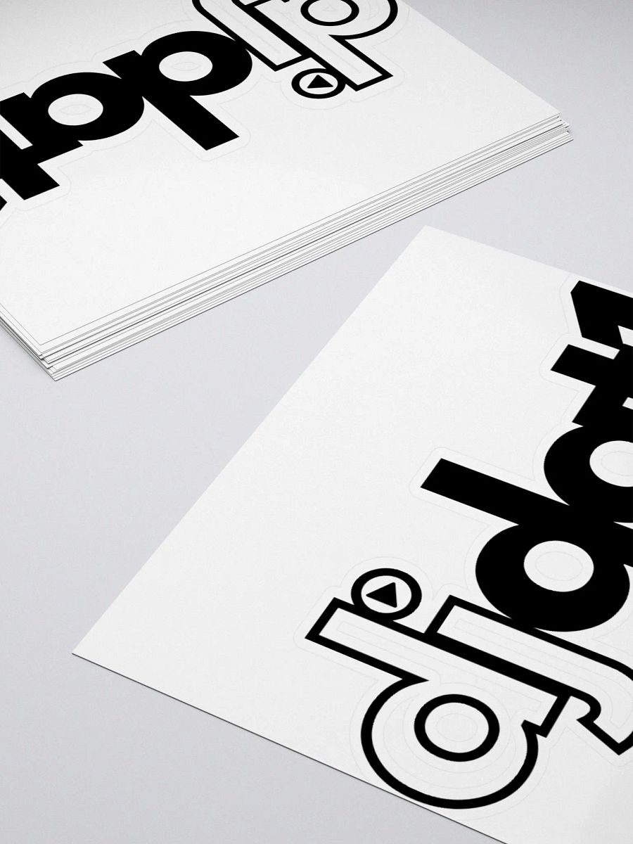 [DJDAT1] Vinyl Stickers (black) product image (4)