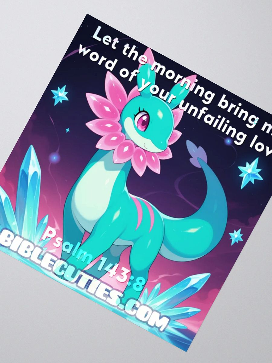 Bible Cuties Nicole - Let the morning bring me word of your unfailing love Sticker product image (3)