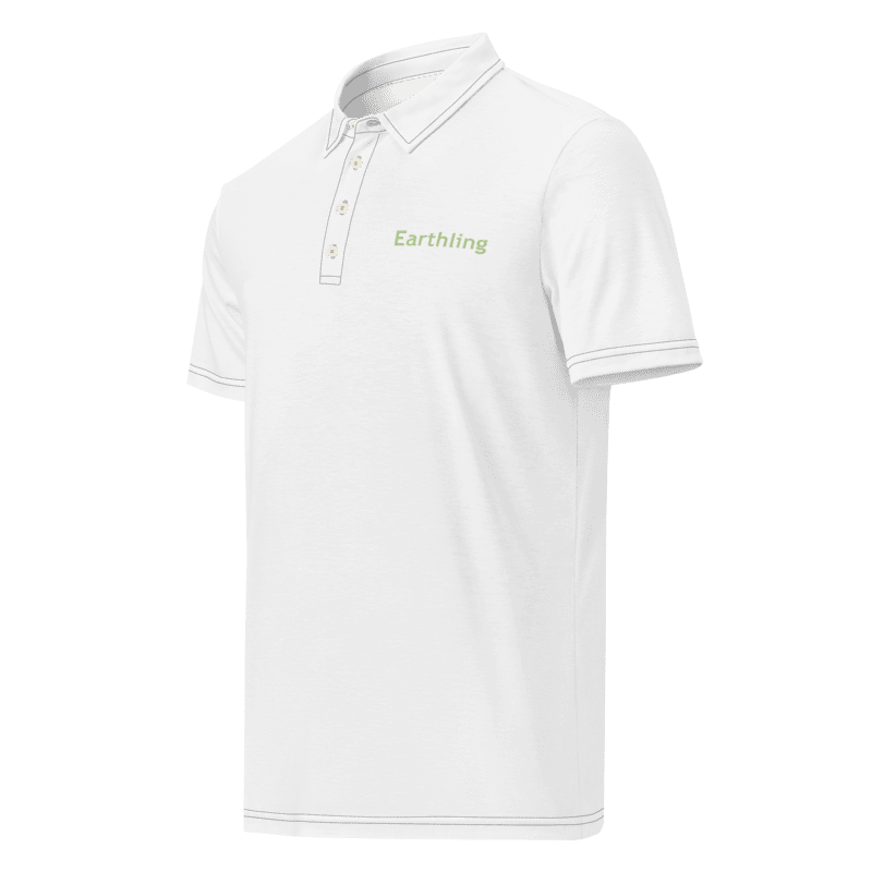 Earthling Alien Geek believe Sci Fi Men's All-Over Print Slim Fit Polo Shirt product image (5)