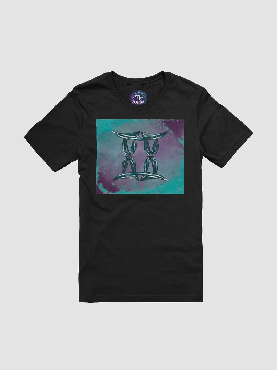 Gemini Zodiac Unisex T-Shirt - Abstract Cosmic Design, Exclusive Astrology Gift product image (3)